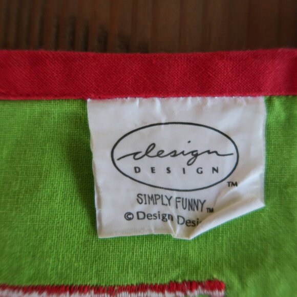 Vintage Christmas Holiday Bib Apron by Design Design - Picture 4 of 4